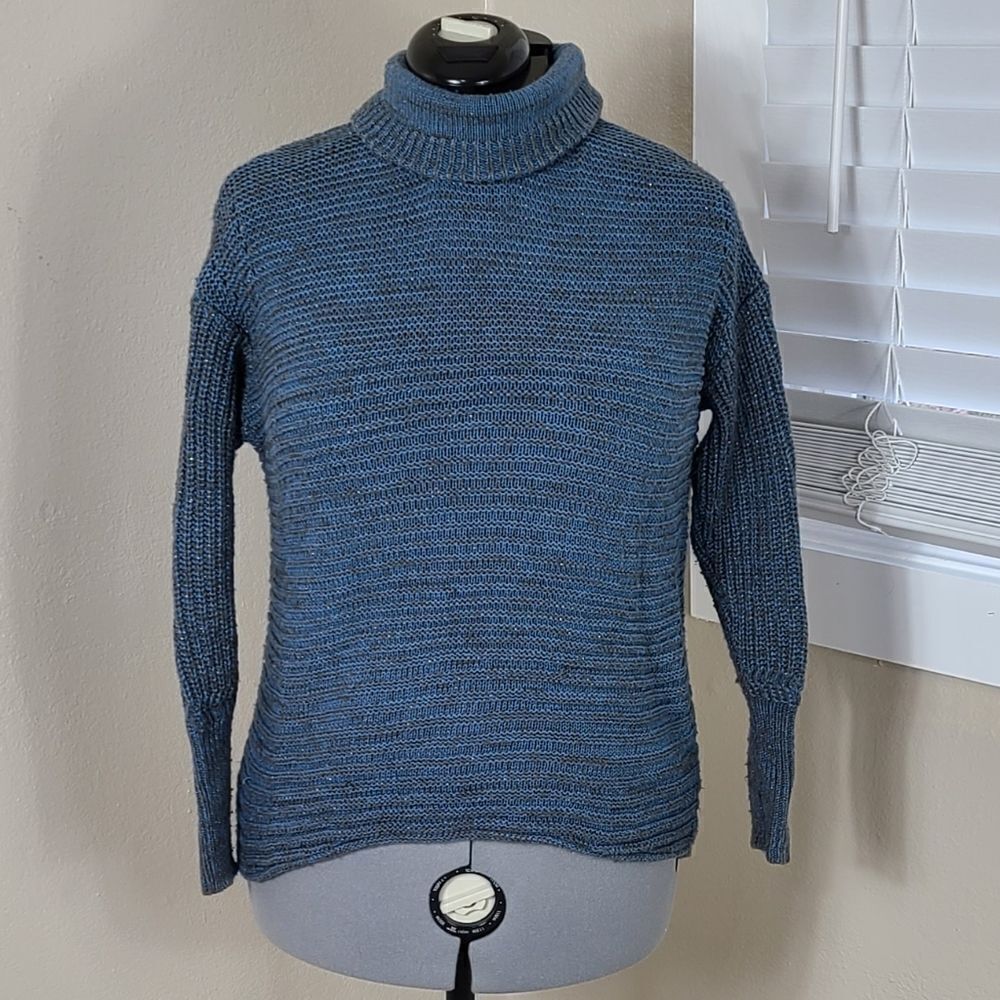 Simply Vera Sweater Turtleneck Chunky Metallic